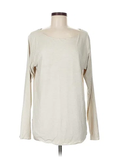 Pre-owned Uniqlo Long Sleeve T-shirt In White