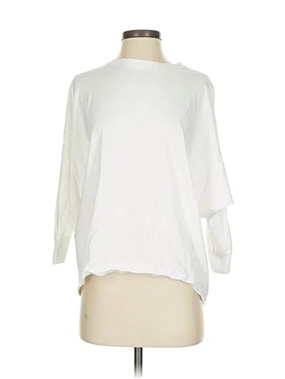 Pre-owned Uniqlo Long Sleeve T-shirt In White