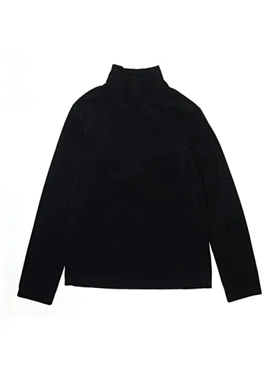 Pre-owned Uniqlo Kids' Long Sleeve Top Black Turtleneck Tops
