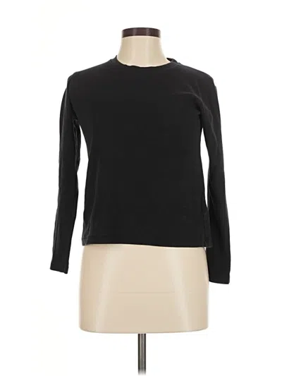 Pre-owned Uniqlo Long Sleeve T-shirt In Black