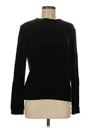 Pre-owned Uniqlo Long Sleeve T-shirt In Black