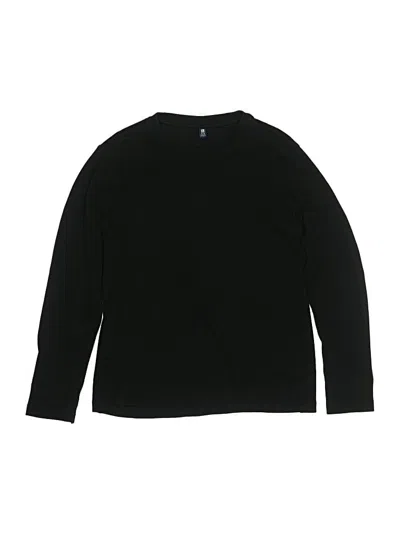 Pre-owned Uniqlo Kids' Long Sleeve T-shirt In Black