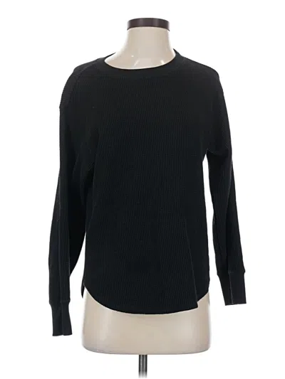 Pre-owned Uniqlo Long Sleeve T-shirt In Black