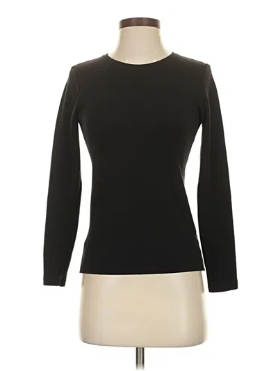 Pre-owned Uniqlo Long Sleeve T-shirt In Black