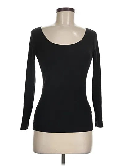 Pre-owned Uniqlo Long Sleeve T-shirt In Black