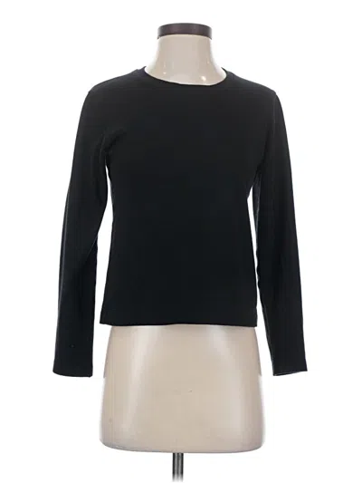 Pre-owned Uniqlo Long Sleeve T-shirt In Black