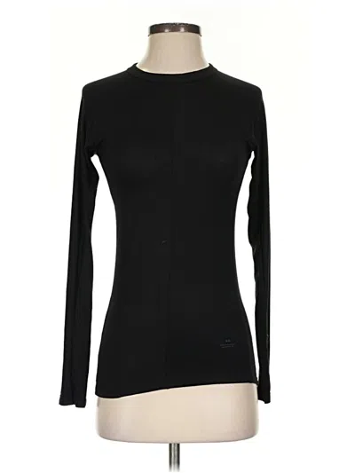 Pre-owned Uniqlo Long Sleeve T-shirt In Black