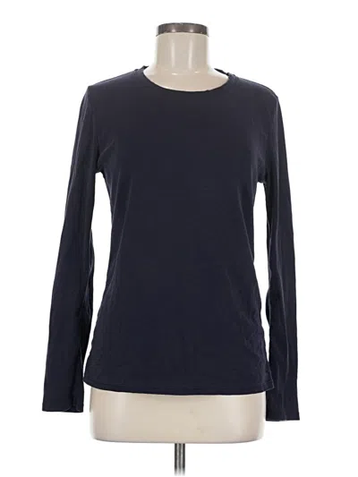 Pre-owned Uniqlo Long Sleeve T-shirt In Blue