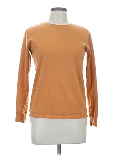 Pre-owned Uniqlo Long Sleeve T-shirt In Brown