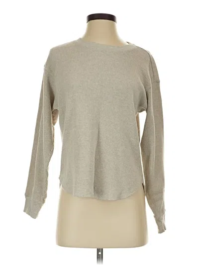Pre-owned Uniqlo Long Sleeve T-shirt In Gray
