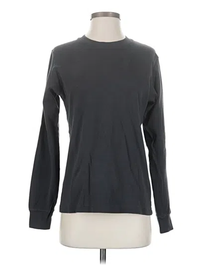 Pre-owned Uniqlo Long Sleeve T-shirt In Gray