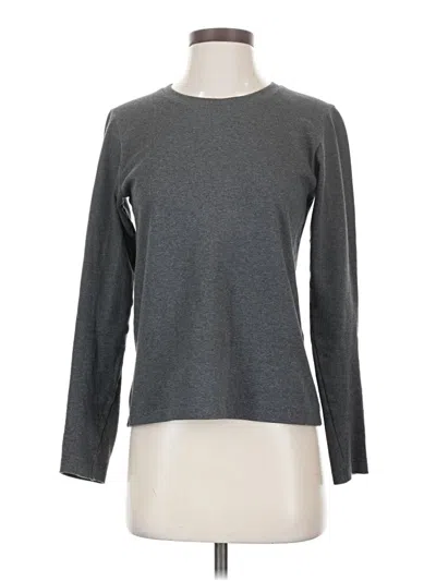 Pre-owned Uniqlo Long Sleeve T-shirt In Gray