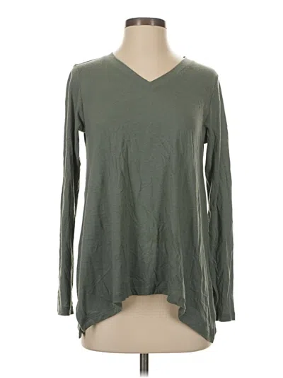Pre-owned Uniqlo Long Sleeve T-shirt In Green