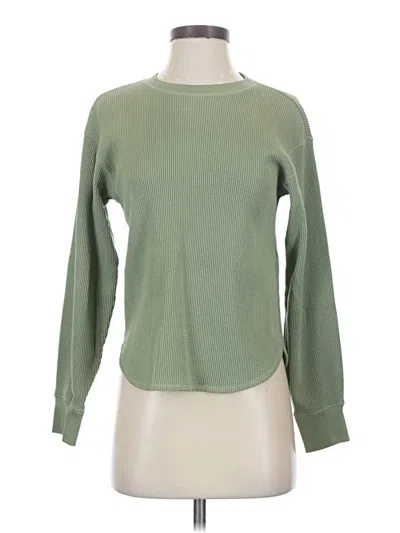 Pre-owned Uniqlo Long Sleeve T-shirt In Green