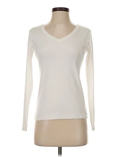 Pre-owned Uniqlo Long Sleeve T-shirt In Ivory