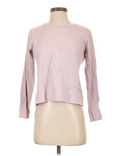 Pre-owned Uniqlo Long Sleeve T-shirt In Pink