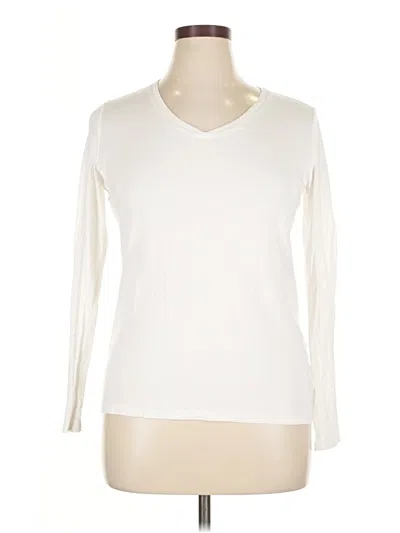 Pre-owned Uniqlo Long Sleeve T-shirt In White
