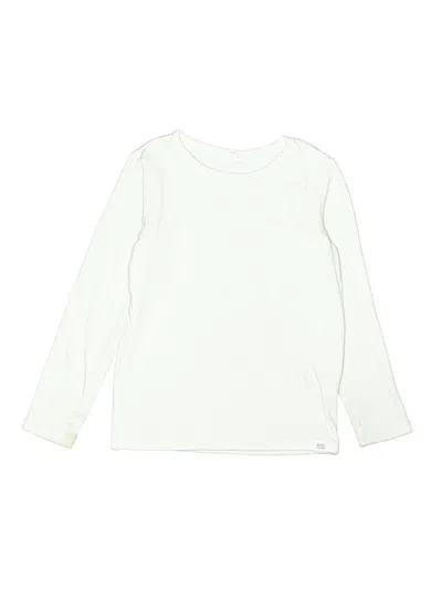 Pre-owned Uniqlo Kids' Long Sleeve T-shirt In White