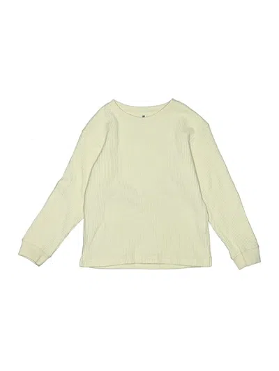 Pre-owned Uniqlo Kids' Long Sleeve T-shirt In White