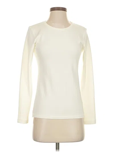 Pre-owned Uniqlo Long Sleeve T-shirt In White