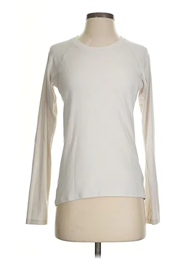 Pre-owned Uniqlo Long Sleeve T-shirt In White