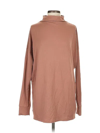 Pre-owned Uniqlo Long Sleeve Turtleneck In Brown