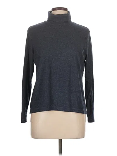 Pre-owned Uniqlo Long Sleeve Turtleneck In Gray
