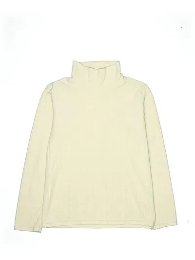 Pre-owned Uniqlo Kids' Long Sleeve Turtleneck In White