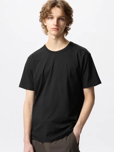 Uniqlo Men's Airism Cotton T-shirt Black 3xl  Us