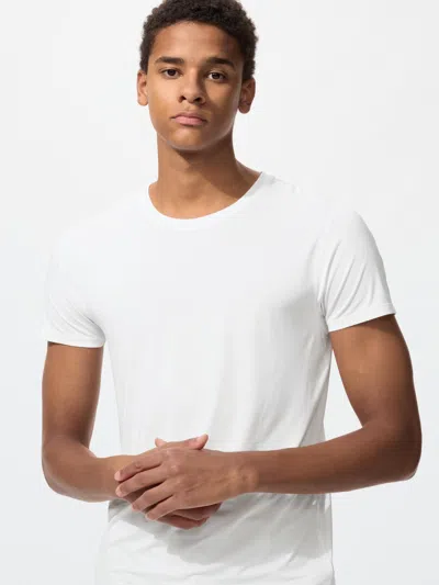 Uniqlo Men's Airism Crew Neck T-shirt With Odor Control White 2xl  Us