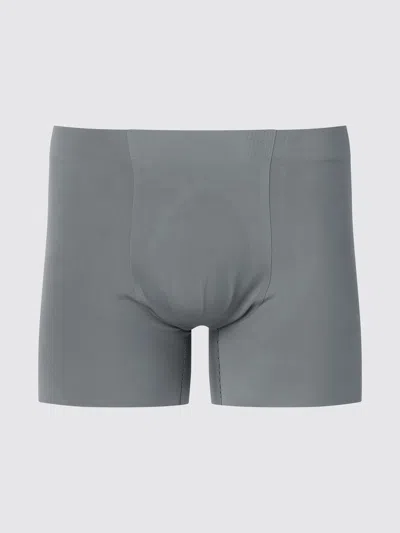 Uniqlo Men's Airism Ultra Seamless Boxer Briefs, Gray, Small