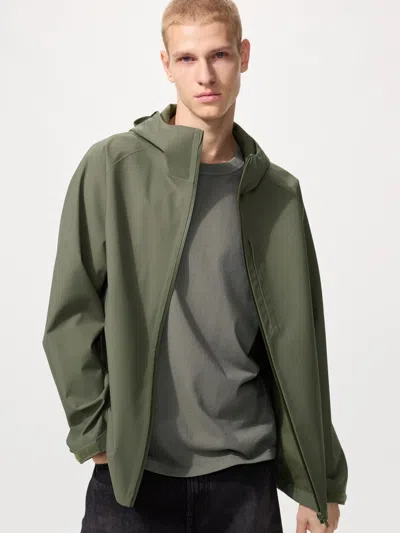 Uniqlo Men's Blocktech Parka With Water-repellent Olive 3xl  Us In Green