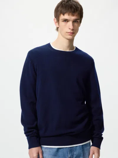 Uniqlo Men's Cashmere Sweater Navy Xl  Us In Blue
