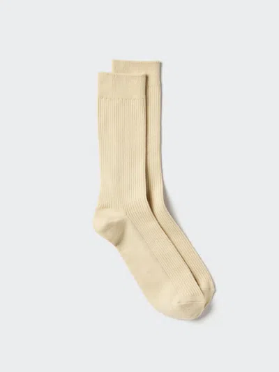 Uniqlo Men's Colorful 50 Socks With Deodorizing Beige Us8-us11  Us In Nude