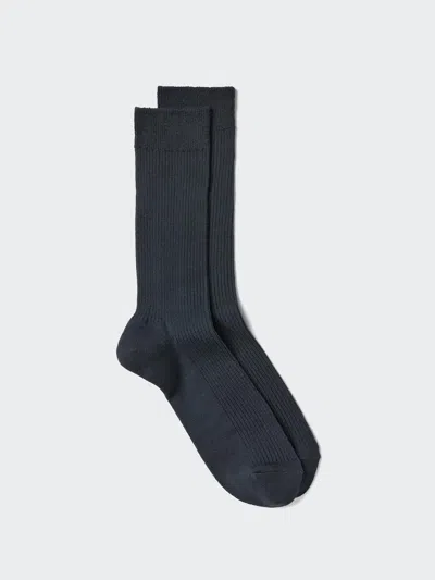 Uniqlo Men's Colorful 50 Socks With Deodorizing Navy Us8-us11  Us In Black
