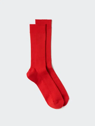Uniqlo Men's Colorful 50 Socks With Deodorizing Red Us8-us11  Us
