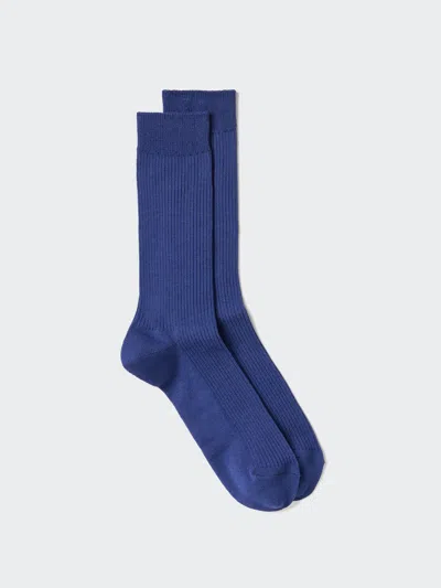Uniqlo Men's Colorful 50 Socks With Deodorizing Us8-us11  Us In Blue