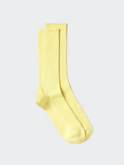 Uniqlo Men's Colorful 50 Socks With Deodorizing Yellow Us8-us11  Us