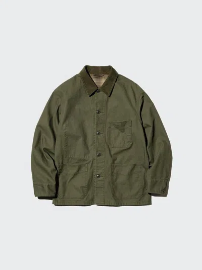 Uniqlo Men's Coverall, Olive, Xl In Green