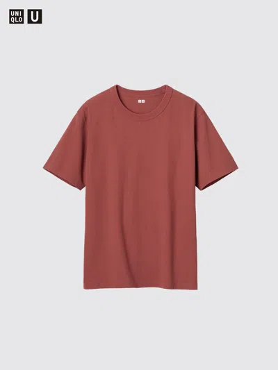 Uniqlo Men's Crew Neck T-shirt, Red, Xl