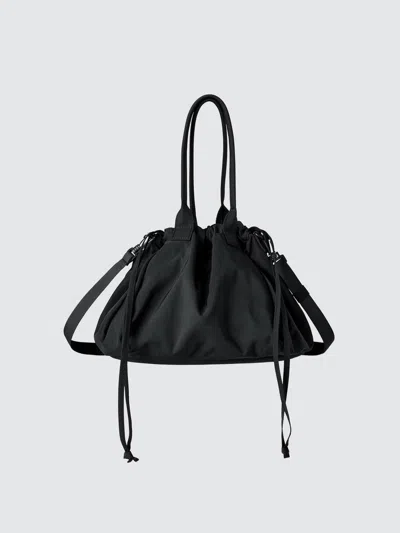 Uniqlo Men's Drawstring Bag With Water-repellent, Black