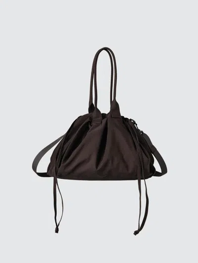 Uniqlo Men's Drawstring Bag With Water-repellent, Dark Brown
