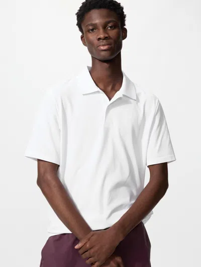 Uniqlo Airism Polo Shirt 'white'