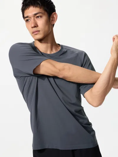 Uniqlo Men's Dry-ex T-shirt Dark Gray 2xl  Us
