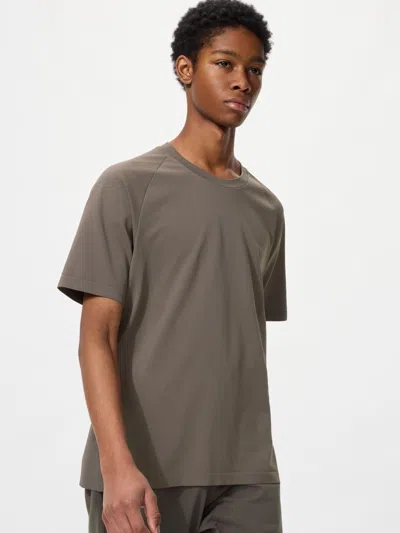 Uniqlo Men's Dry-ex T-shirt Olive Xl  Us In Brown