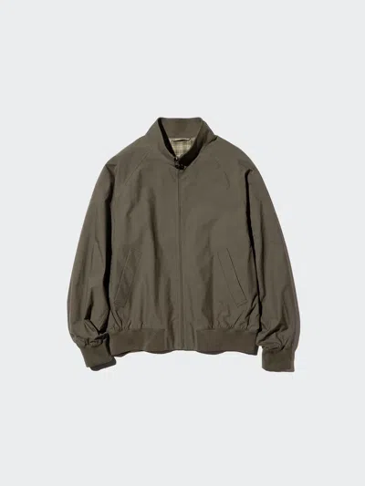 Uniqlo Men's Harrington Jacket, Dark Brown, Xl