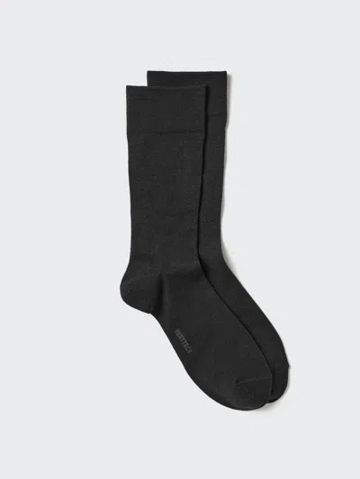 Uniqlo Men's Heattech Socks With Deodorizing, Black, Us8-us11