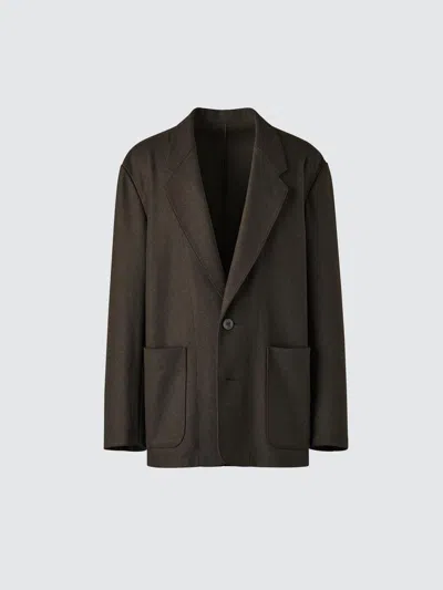 Uniqlo Men's Jersey Tailored Jacket, Dark Brown, 2xs