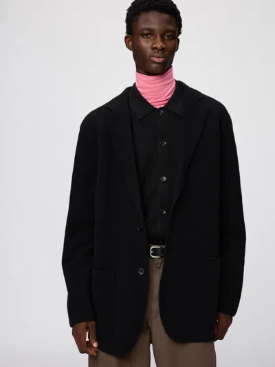 Uniqlo Men's Knitted Jacket, Black, 2xs