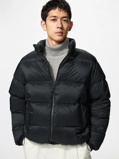 Uniqlo Men's Light Down Volume Jacket, Black, Xs